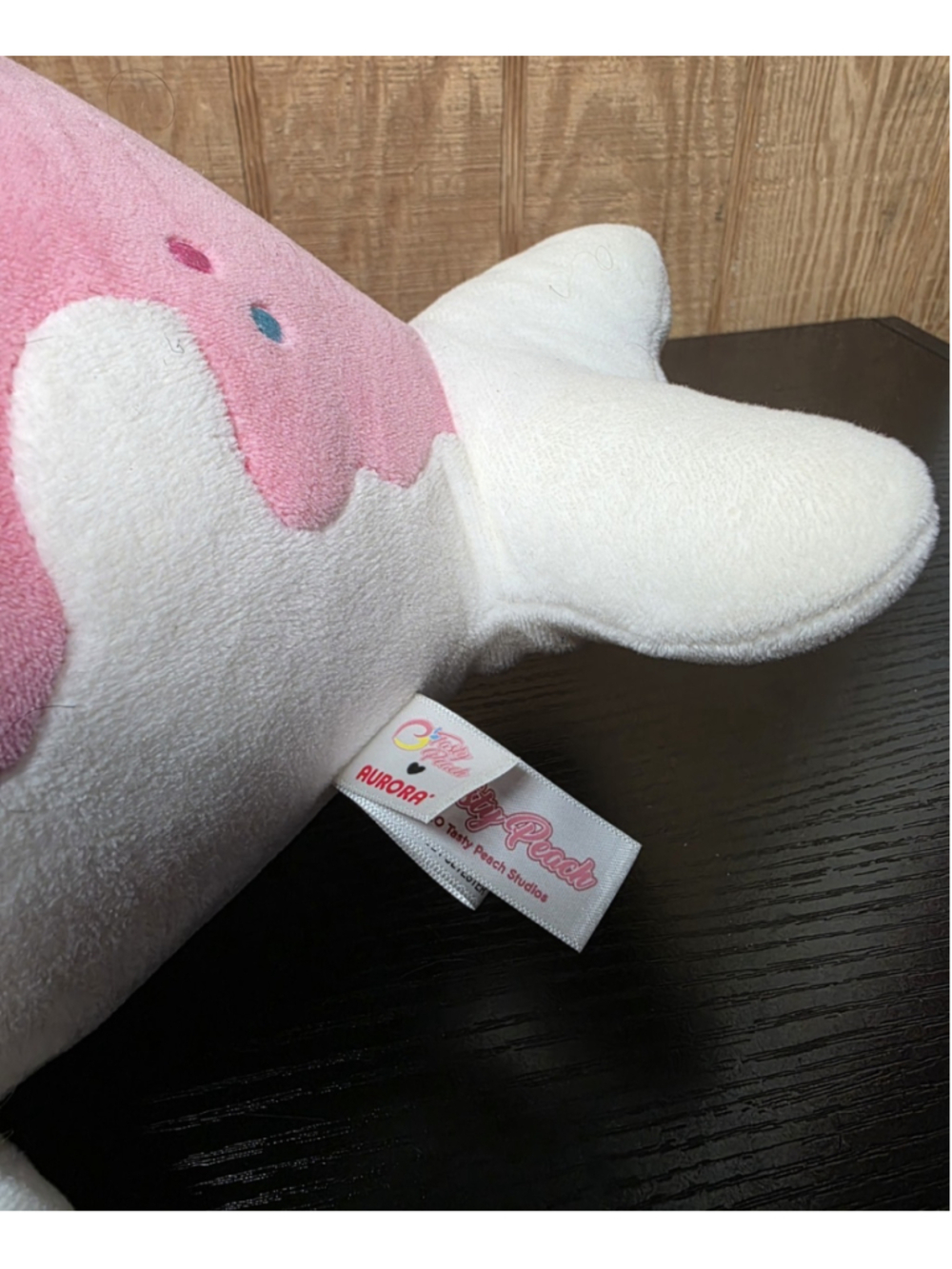 Aurora - Tasty Peach - 14" Vanilla-Berry Nomwhal Enchanting Stuffed Animal - Picture 3 of 4